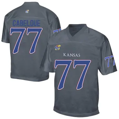 Gray Bryce Cabeldue Youth Kansas Jayhawks Football College Jersey - Replica